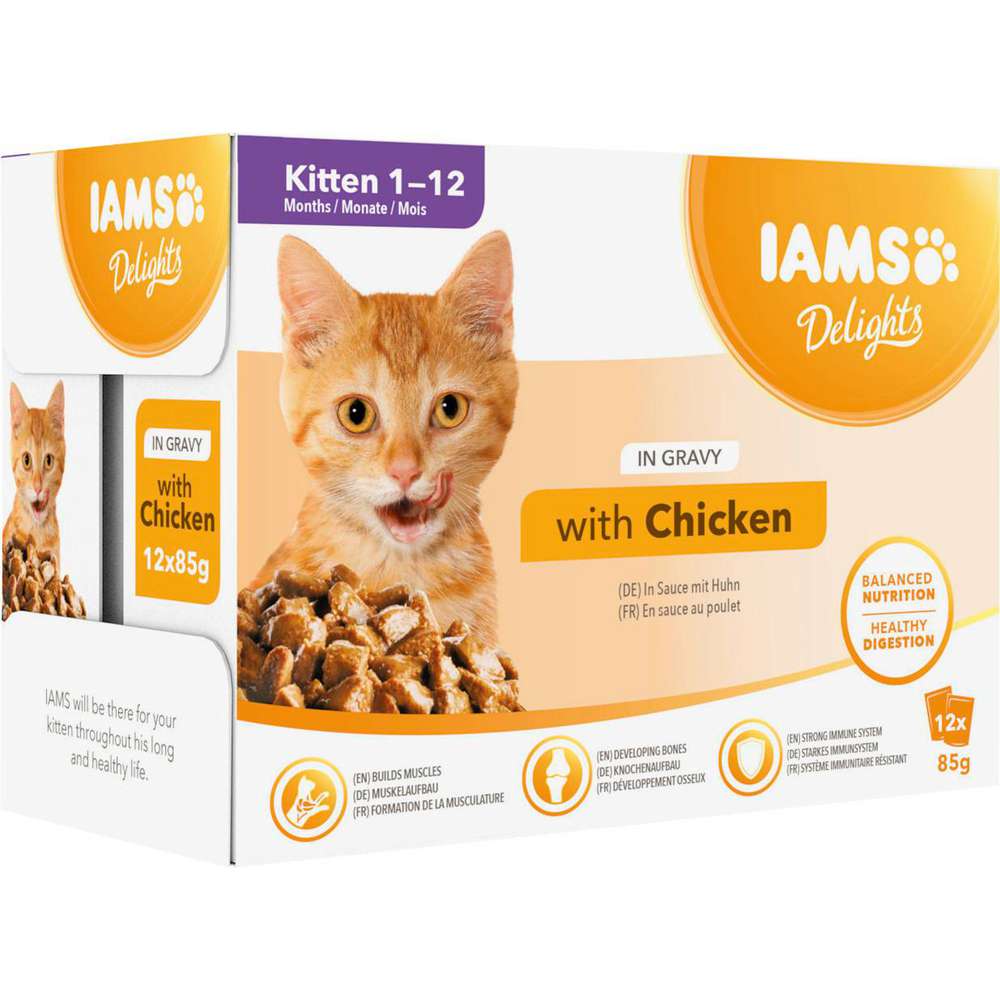 Produktabbildung IAMS Katzen-Nassfutter, Huhn