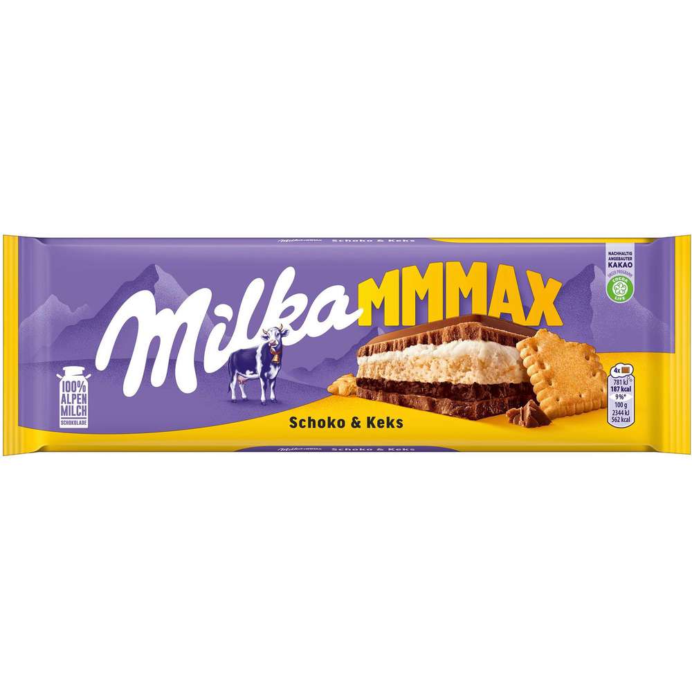 Produktabbildung Milka Tafelschokolade, Schoko & Keks