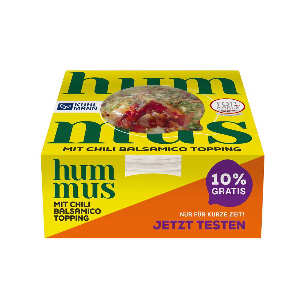 Produktabbildung Kühlmann Hummus Chili  Balsamico  