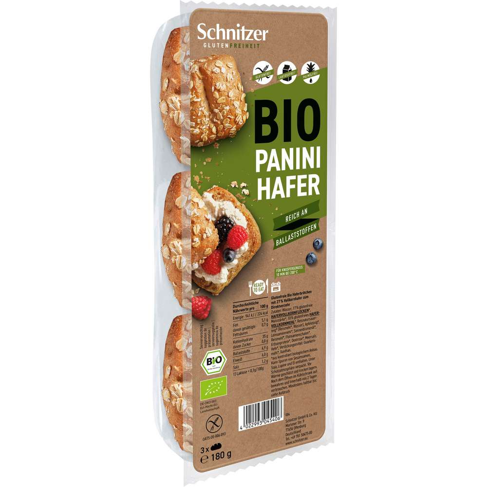 Produktabbildung Schnitzer Bio Panini, Hafer
