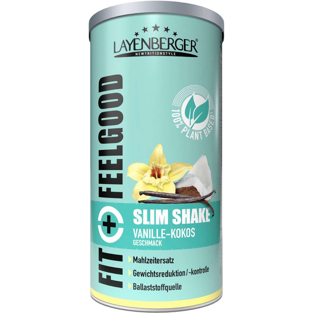 Produktabbildung Layenberger Veganer Slim Shake, Vanille/Kokos, plant based