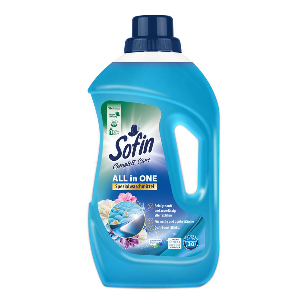 Produktabbildung Sofin Spezial-Waschmittel flüssig, All in One