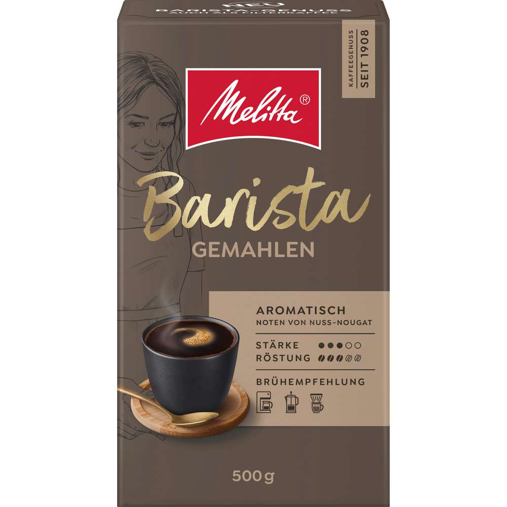 Produktabbildung Melitta Kaffee Barista Aromatisch, gemahlen