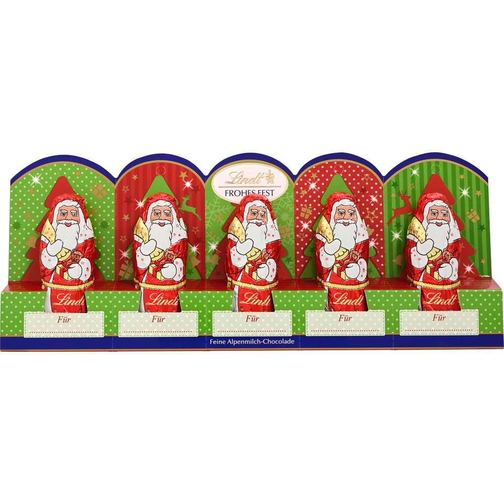 Produktabbildung Lindt Mini Schokoladen-Weihnachtsmänner