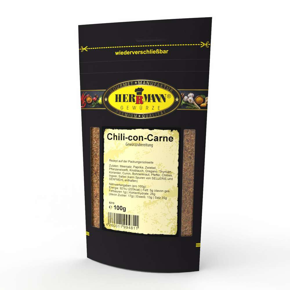 Produktabbildung Herrmann Gewürze Gewürzmischung Chili con Carne Fix