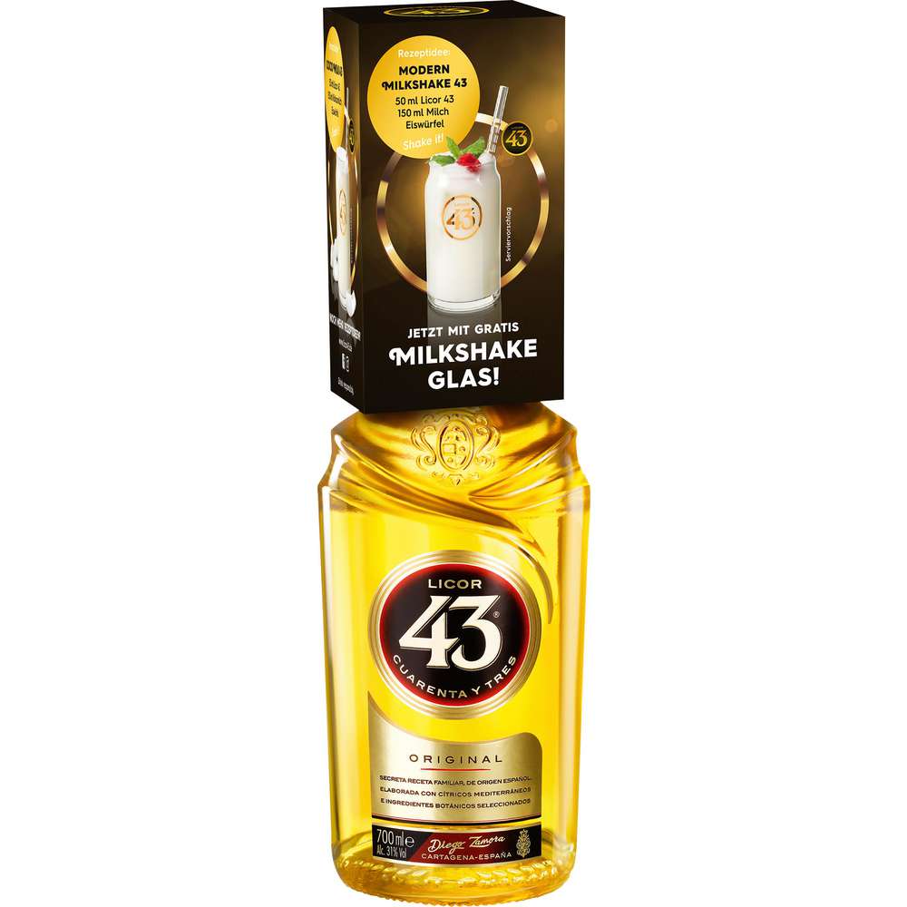 Produktabbildung Licor 43 Spanischer Likör 31% mit Glas