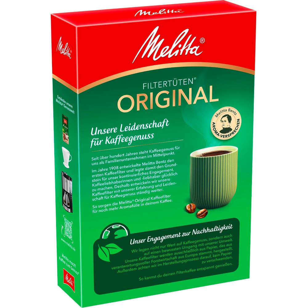 Produktabbildung Melitta Kaffee Filtertüten 1x4 Gourmet, Aroma braun