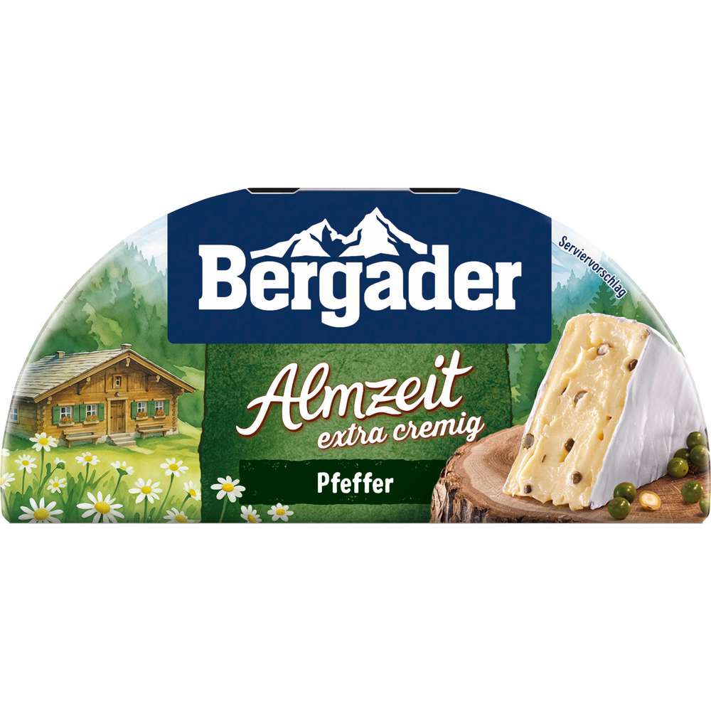 Produktabbildung Bergader Weichkäse Almzeit Pfeffer