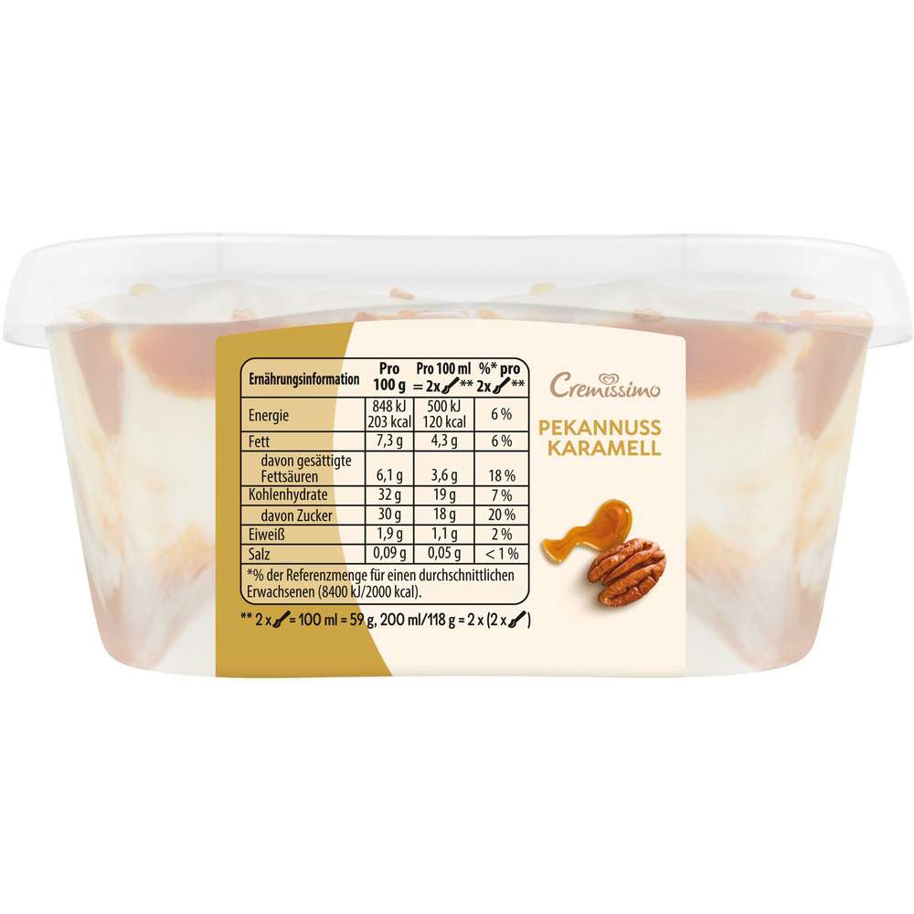 Produktabbildung Langnese Eis Cremissimo, Pekanuss Karamell