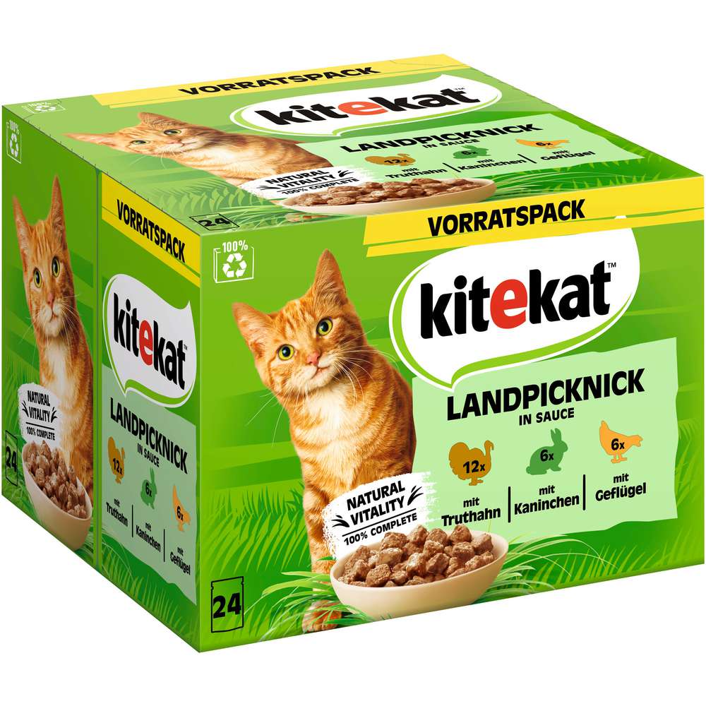Produktabbildung Kitekat Katzen-Nassfutter Mix, Landpicknick