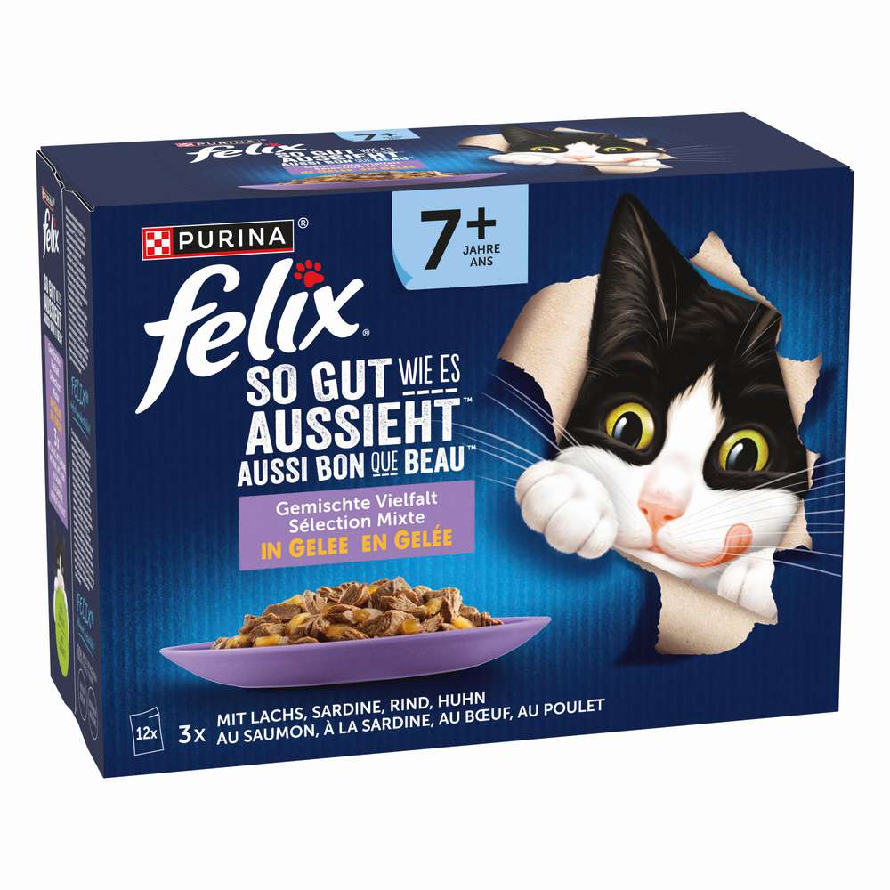 Produktabbildung Purina Katzen-Nassfutter Felix, so gut wie es aussieht, Senior
