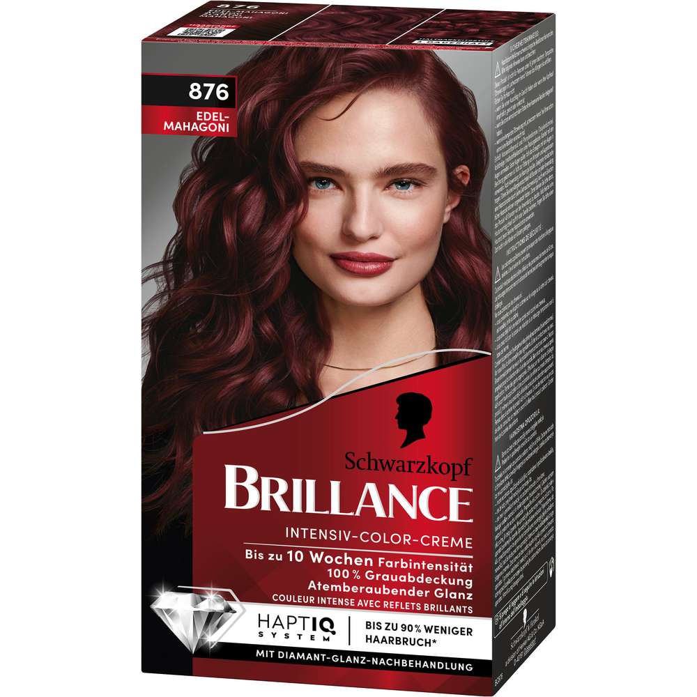 Produktabbildung Schwarzkopf Brillance Haarfarbe, Edelmahagoni 876