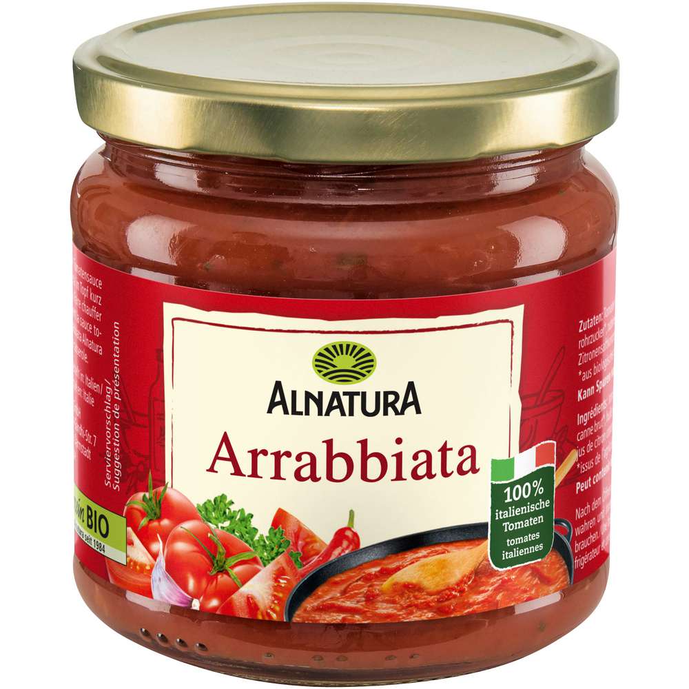 Produktabbildung Alnatura Bio Tomatensoße, Arrabbiata