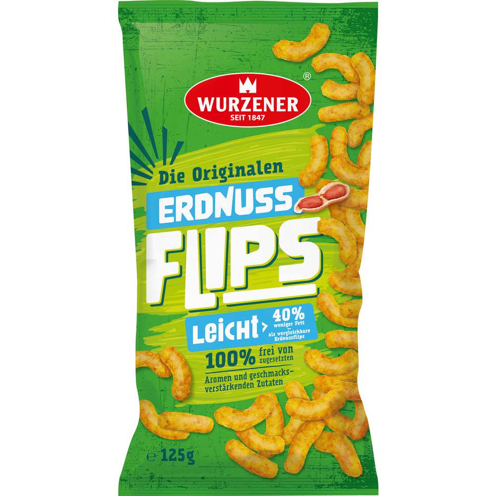 Produktabbildung Wurzener Erdnussflips, softig & leicht