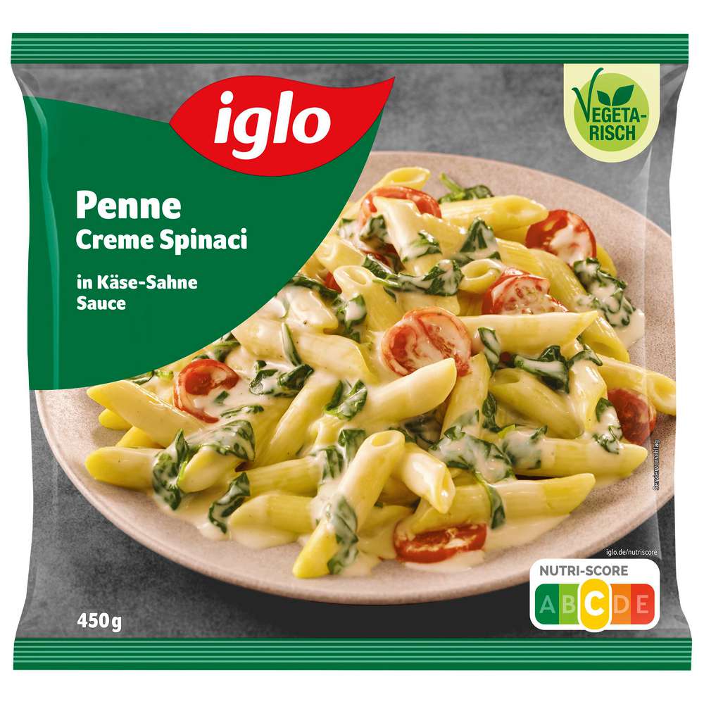 Produktabbildung Iglo Penne Spinaci e Pomodoro, tiefgekühlt