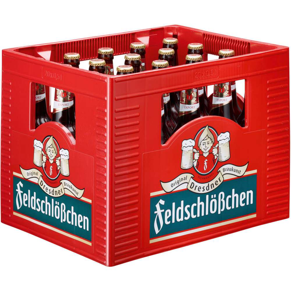 Produktabbildung Feldschlößchen Export Bier, 5,2% (20x 0,500 Liter)