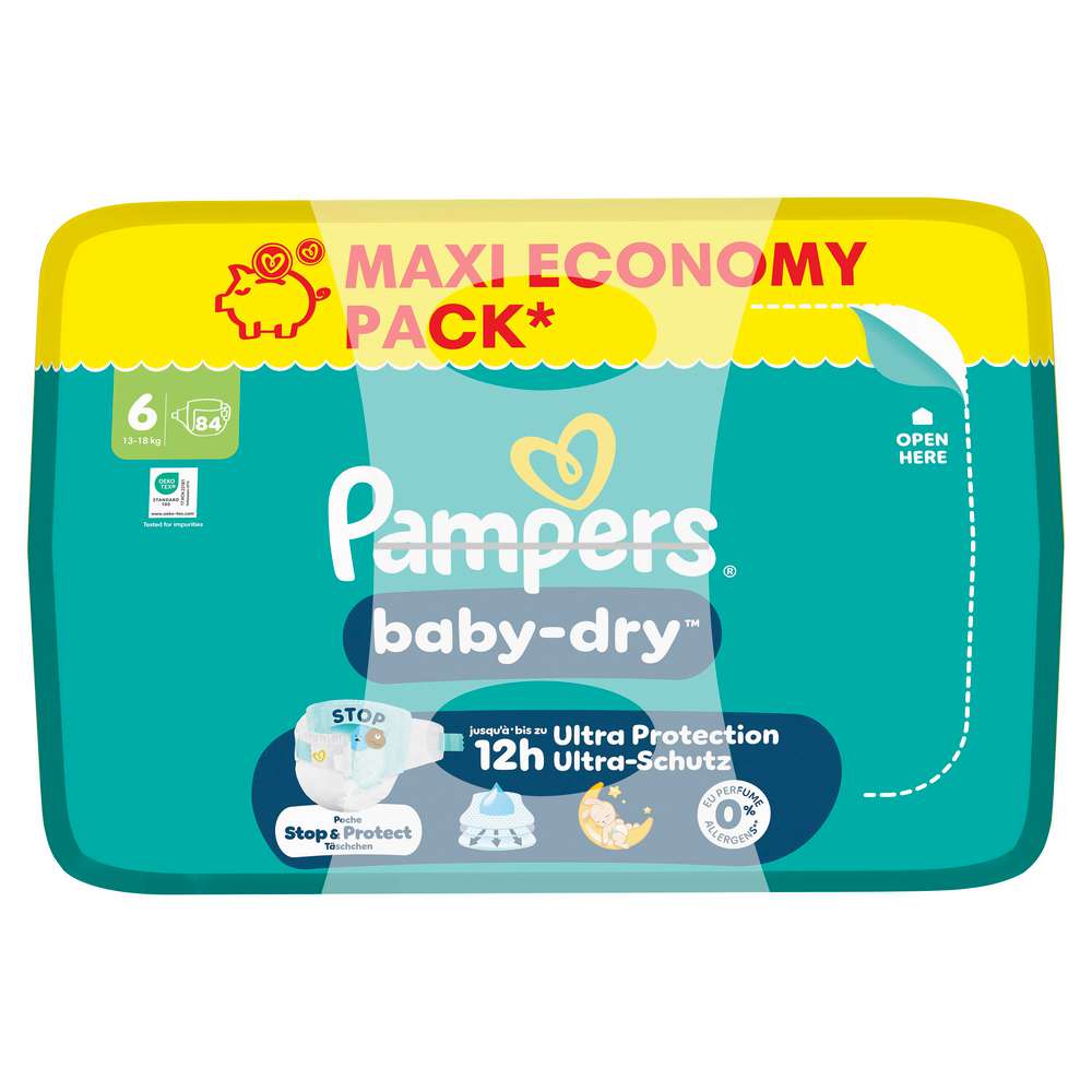 Produktabbildung Pampers Windeln Baby Dry Gr. 6 Junior 13-18 kg,