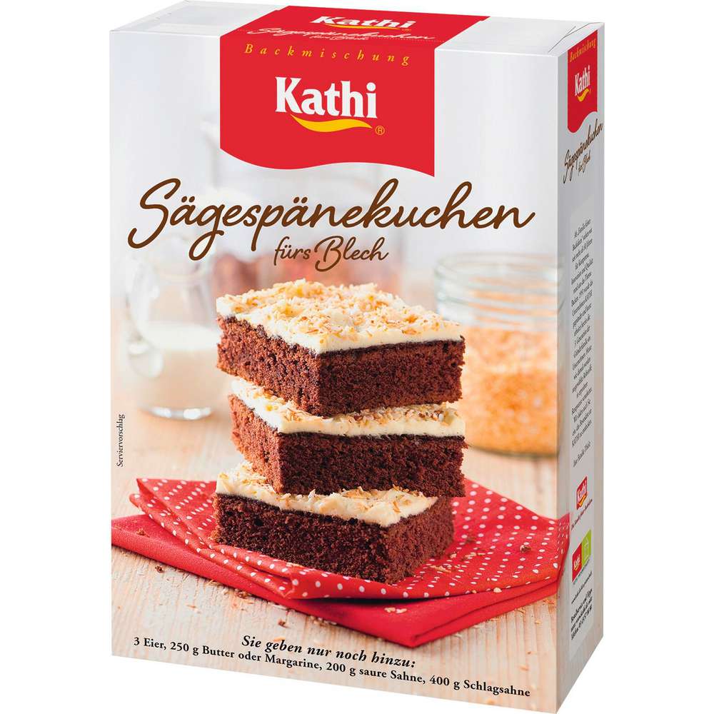 Produktabbildung Kathi Blechkuchen, Sägespäne