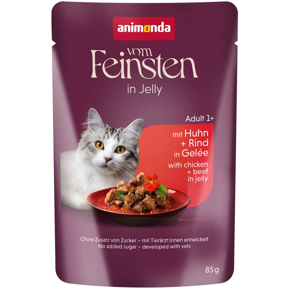 Produktabbildung animonda Katzen-Nassfutter vom Feinsten, Huhn/Rind/Gelee