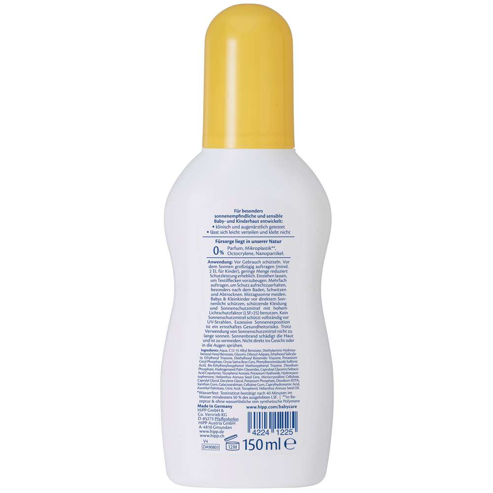 Produktabbildung Hipp Sonnenspray, Babysanft LSF 50+