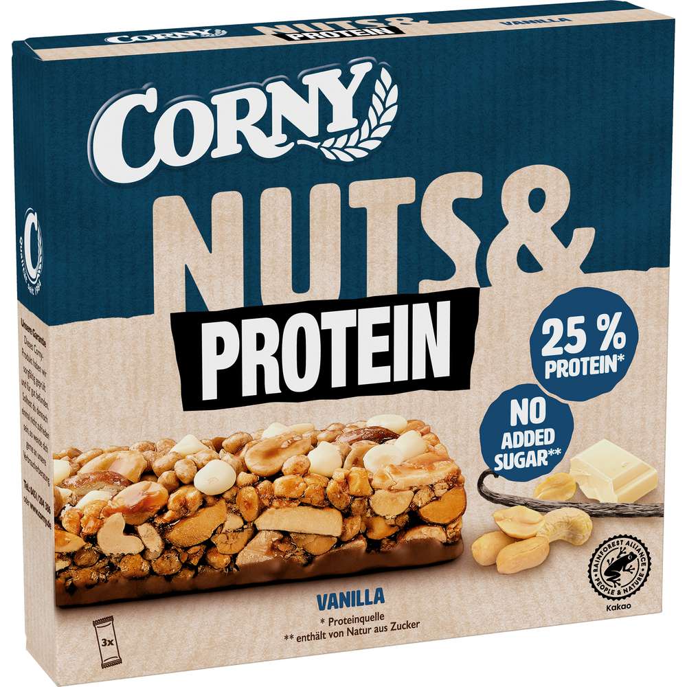 Produktabbildung Corny Protein Müsliriegel, Nuts & Vanilla
