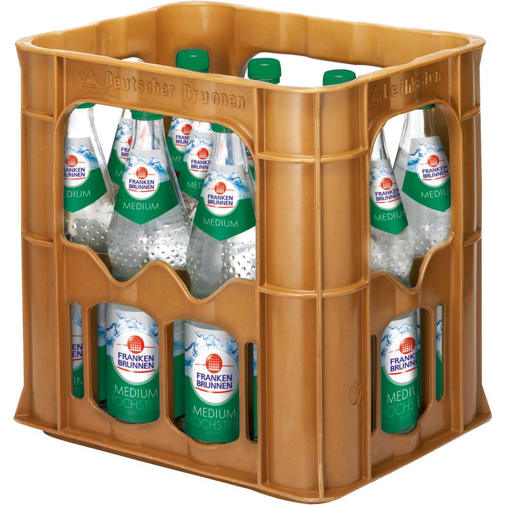 Produktabbildung Franken Brunnen Mineralwasser, Medium (12x 0,700 Liter)