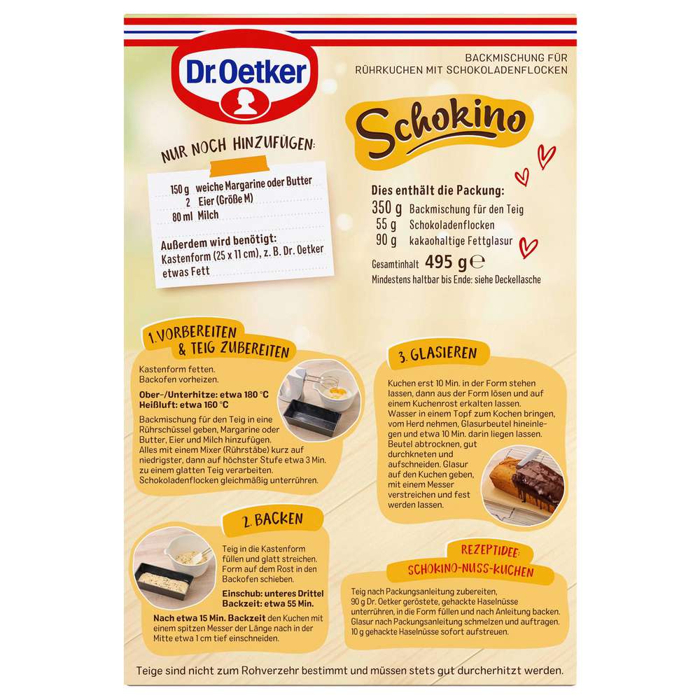 Produktabbildung Dr. Oetker Backmischung Schokino-Kuchen