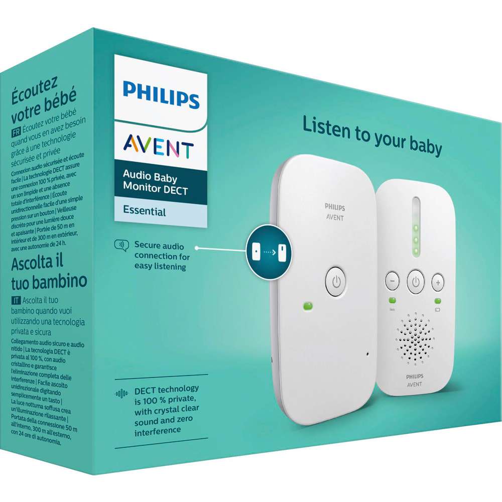Produktabbildung Avent Babyphone, DECT Audio, weiß