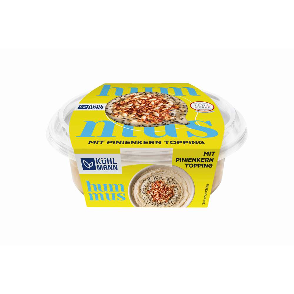 Produktabbildung Kühlmann Hummus mit Pinienkern-Topping