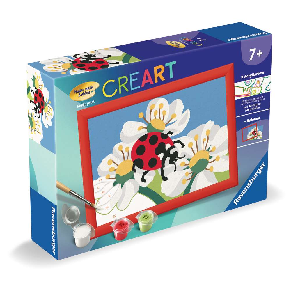 Produktabbildung Ravensburger Malen nach Zahlen Creart, Marienkäfer