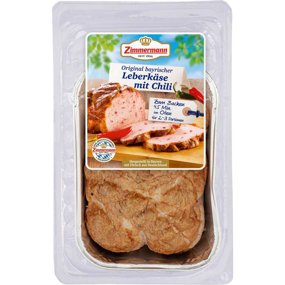 Produktabbildung Zimmermann Leberkäse mit Chili