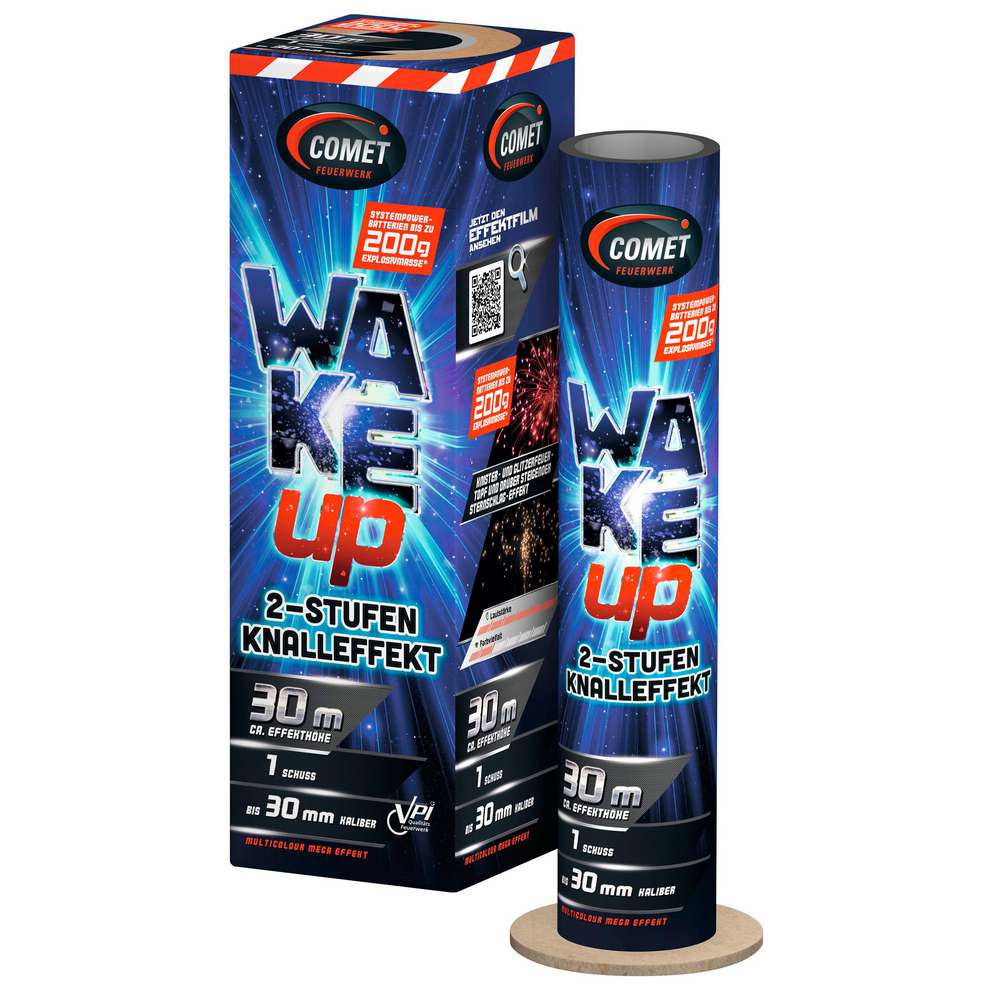 Produktabbildung Comet Feuerwerk Wake up, 2-stufen Knalleffekt