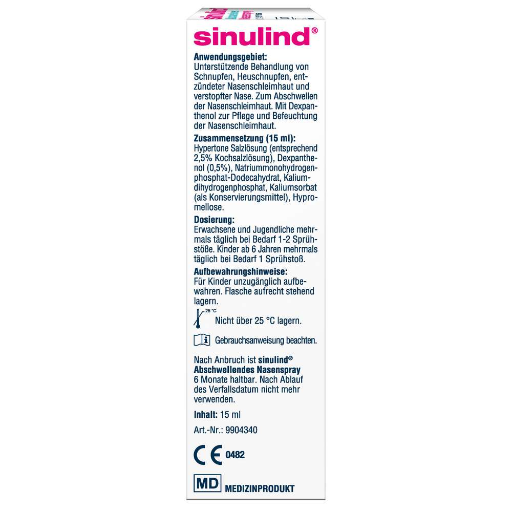 Produktabbildung Sinulind Nasenspray abschwellend
