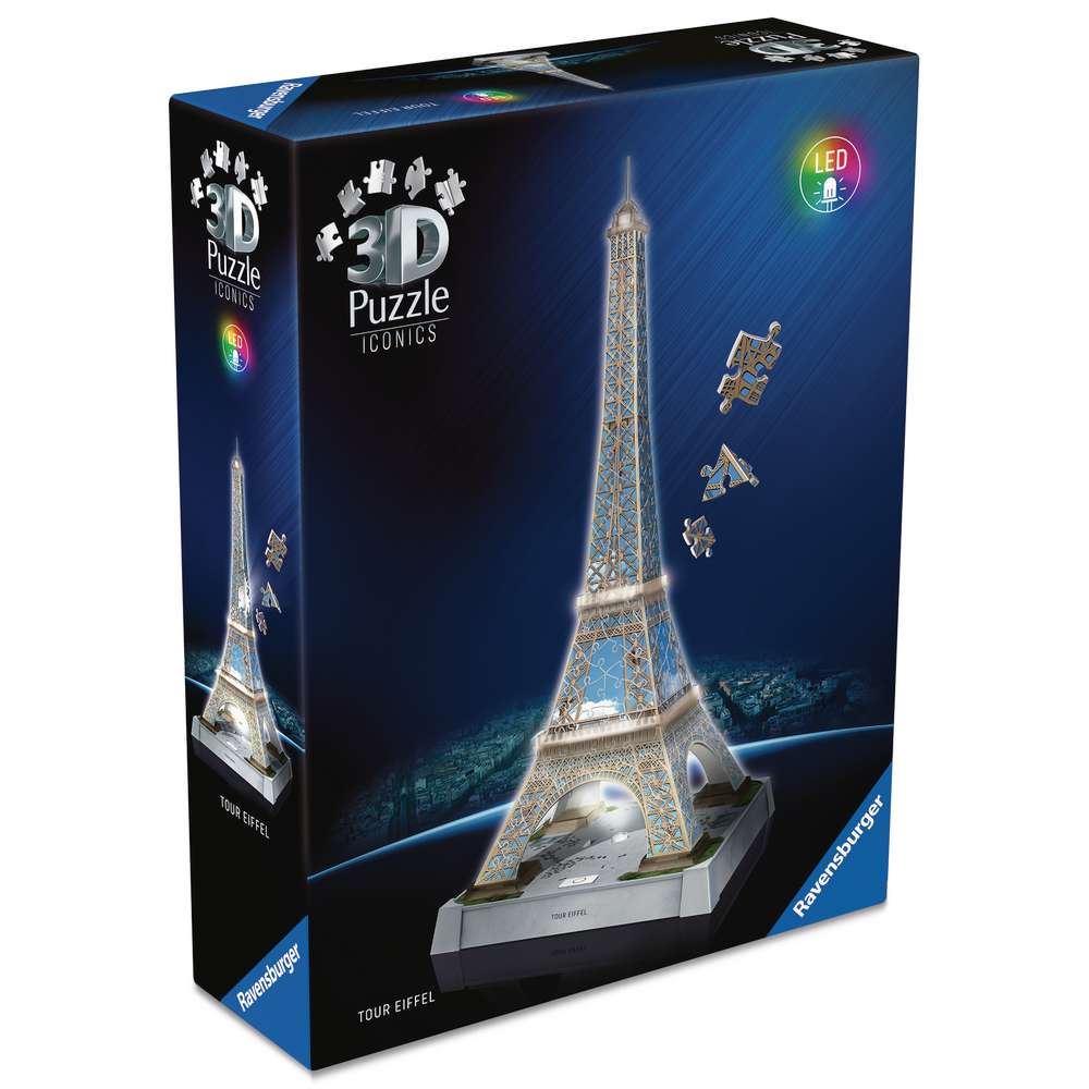 Produktabbildung Ravensburger 3D Puzzle  Iconics: Eiffelturm mit Licht