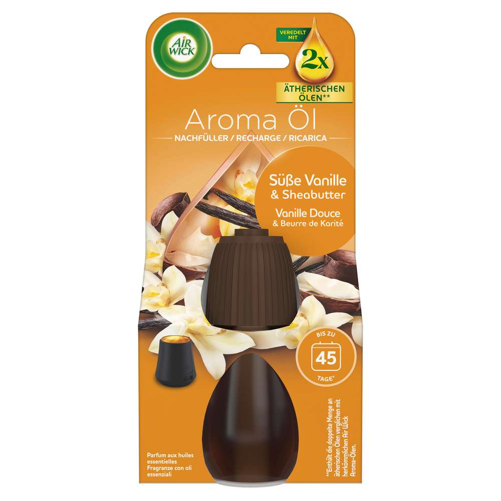 Produktabbildung Air Wick Aroma-Öl Flakon Nachfüller, Vanille & Sheabutter