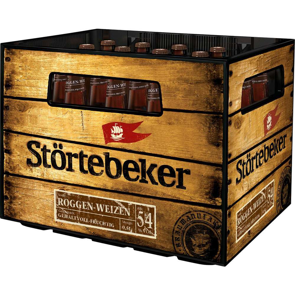 Produktabbildung Störtebeker Bio Roggen-Weizenbier 5,4% (20x 0,500 Liter)