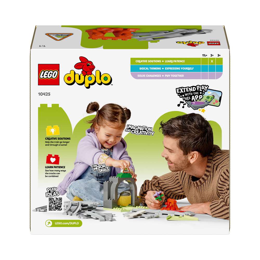 Produktabbildung Lego LEGO DUPLO Town Eisenbahntunnel und Schienen – Erweiterungsset 10425