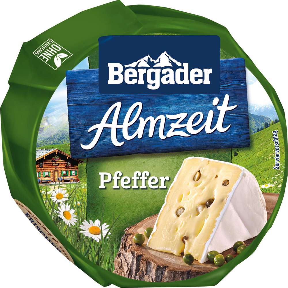 Produktabbildung Bergader Weichkäse Almzeit Pfeffer