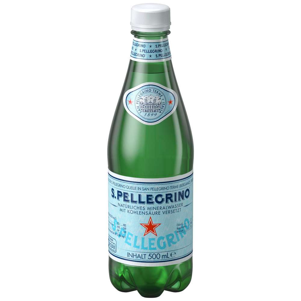 Produktabbildung San Pellegrino Mineralwasser, mit Kohlensäure
