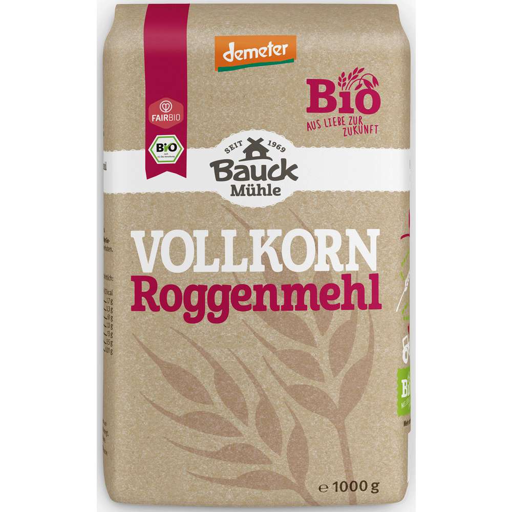 Produktabbildung Bauckhof Demeter Roggenmehl Vollkorn