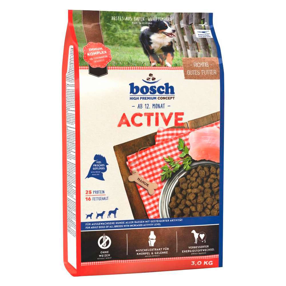 Produktabbildung Bosch Hunde-Trockenfutter Active