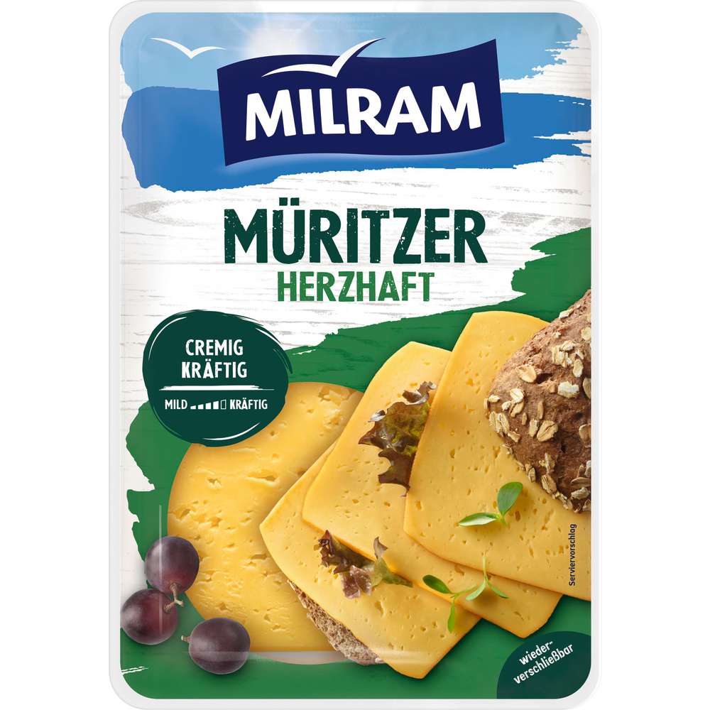 Produktabbildung Milram Käsescheiben Müritzer, herzhaft