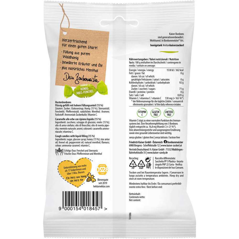 Produktabbildung Kaiser Bonbons, Anis-Fenchel