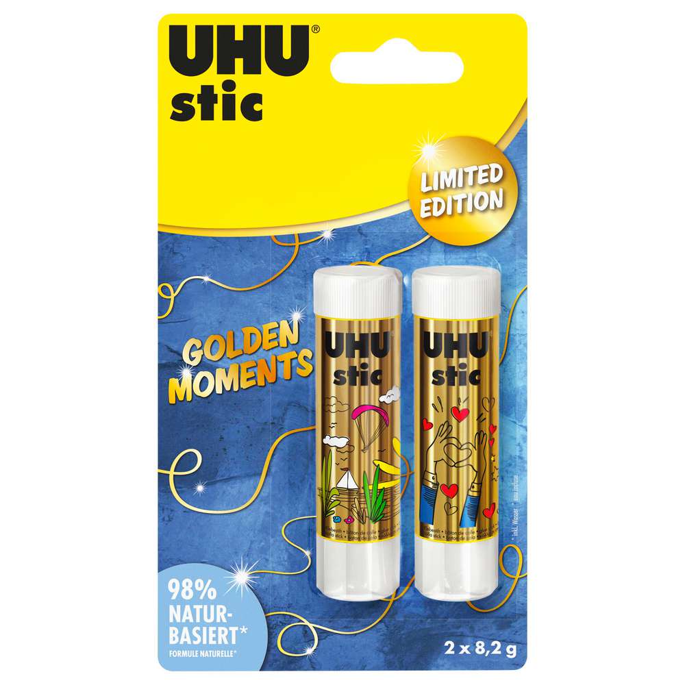 Produktabbildung UHU Klebestifte Gold Moments