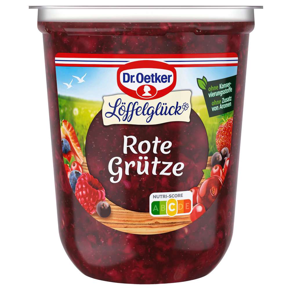 Produktabbildung Dr. Oetker Rote Grütze Löffelglück