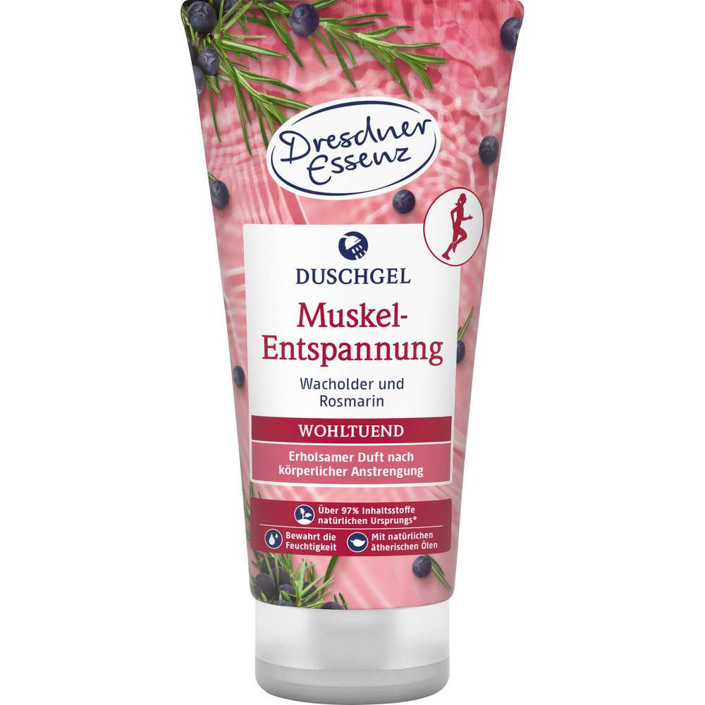 Produktabbildung Dresdner Essenz Duschgel Muskelentspannung, Wacholder-Rosmarin