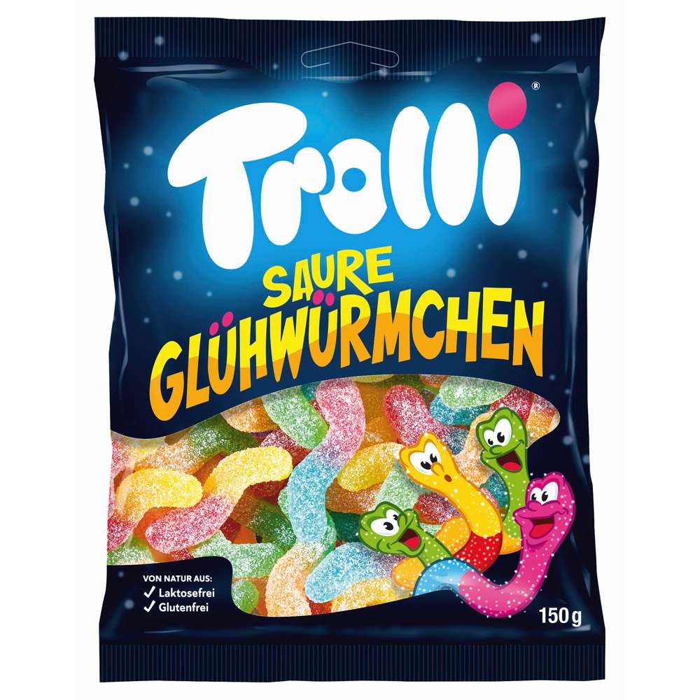 Produktabbildung Trolli Fruchtgummi, Saure Glühwürmchen