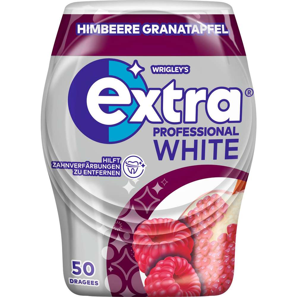 Produktabbildung Wrigley's Kaugummi Extra Professional, White Himbeer Granatap