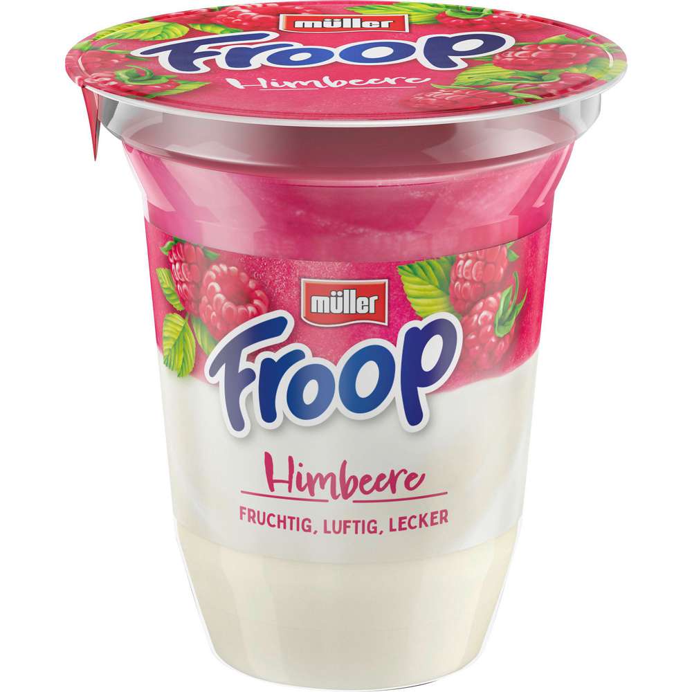 Produktabbildung Müller Froop Joghurt, Himbeere