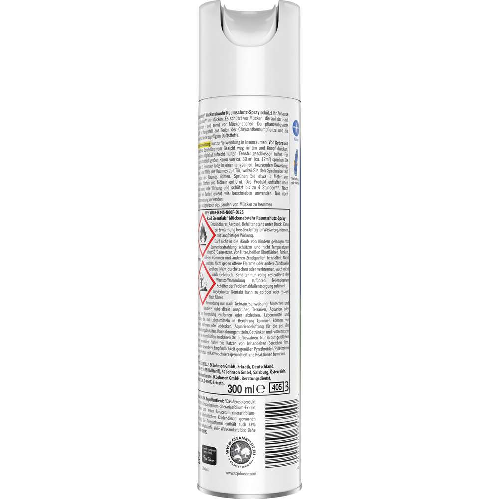 Produktabbildung Raid Essentials  Mückenabwehr Spray 